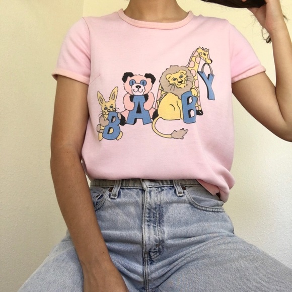 Tops - Vintage Baby Animal Shirt